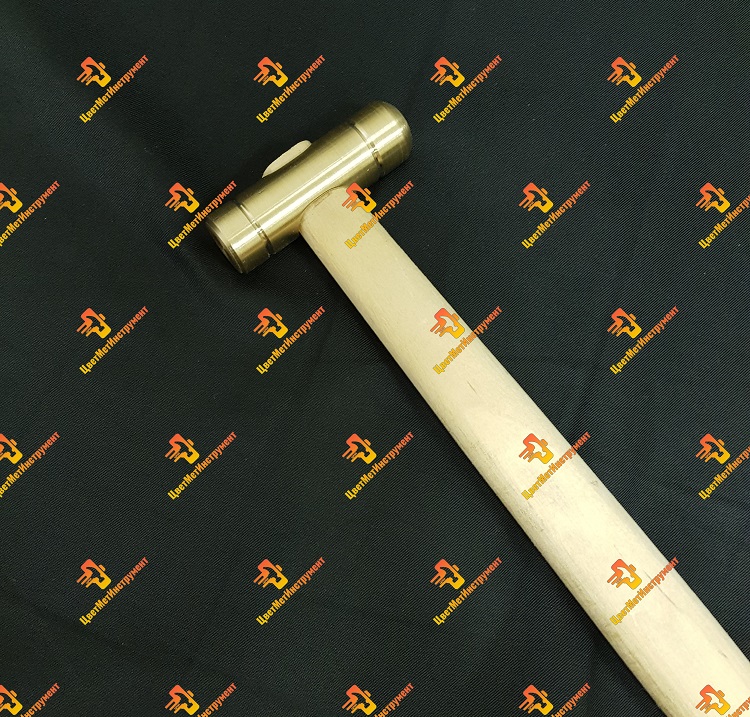 Молоток латунный 0,25 кг (250гр) с ручкой